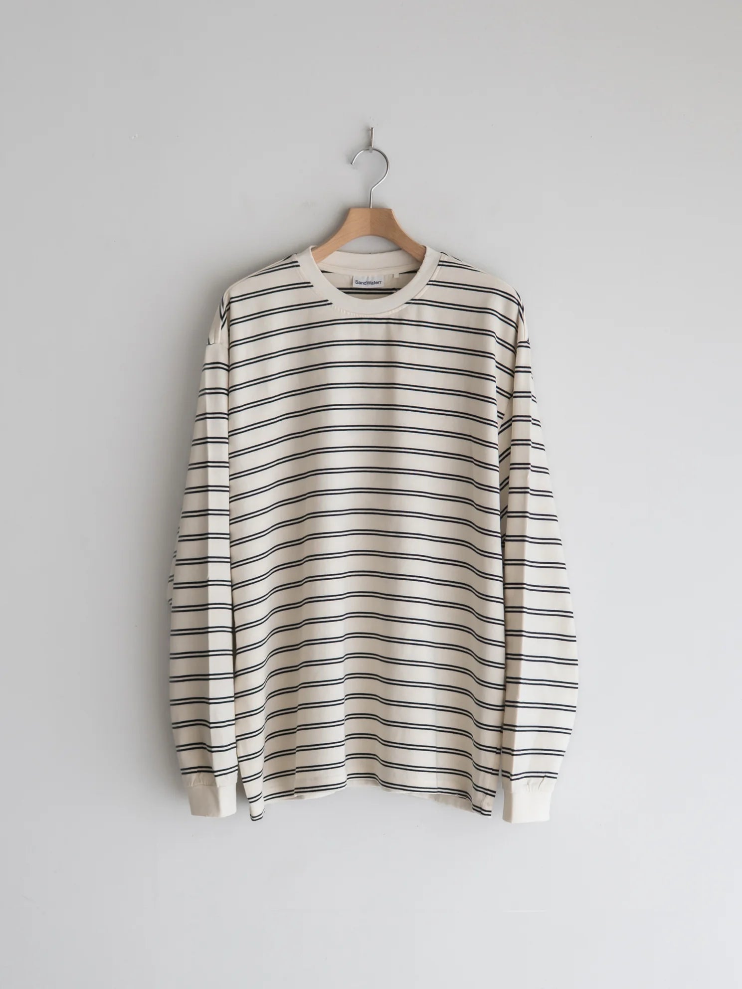 SandWaterr 25AW RESEARCHED TEE LS / COTTON BORDER JERSEY